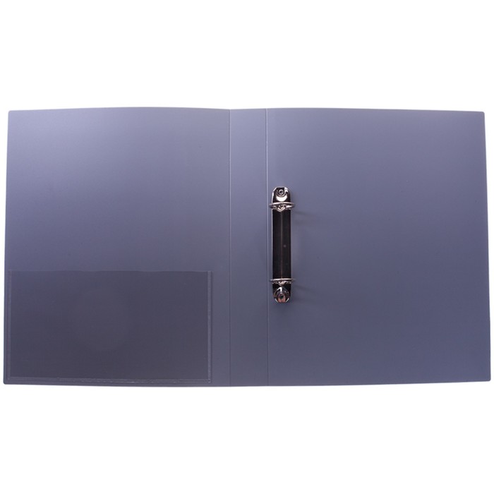 Папка на 2-х кольцах А4, 40 мм, 700 мкм Standard, серая