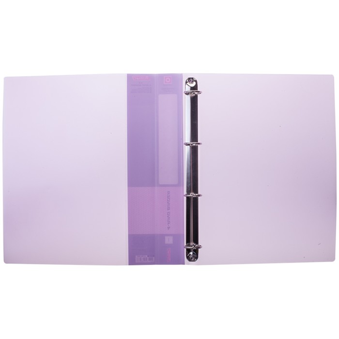 Папка на 4-х кольцах А4, 40 мм, 700 мкм Diamond, фиолетовая