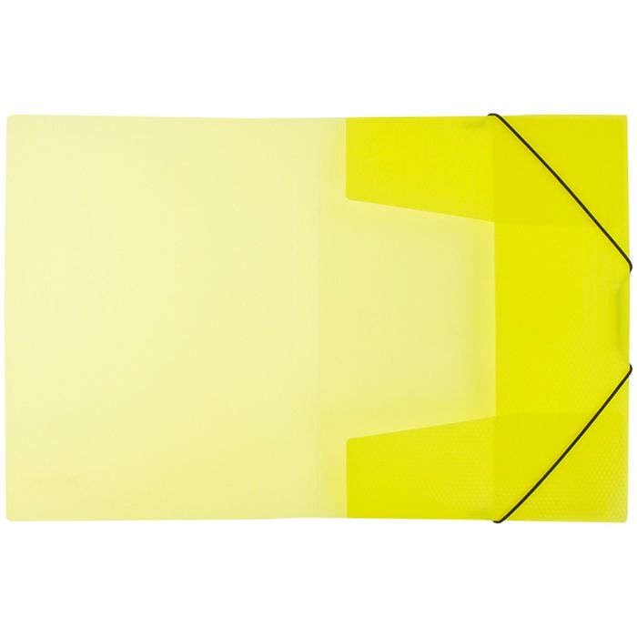 Папка на резинке Neon А4, 500 мкм, неоновая жёлтая