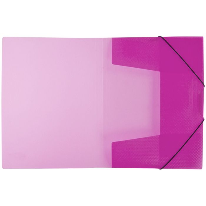 Папка на резинке Neon А4, 500 мкм, неоновая розовая