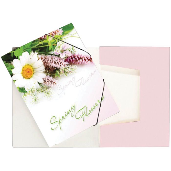 Папка на резинке Spring Flowers А4, 550 мкм