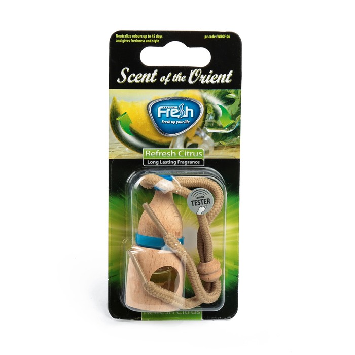 Ароматизатор "FRESH WAY", серия VICTORY WOOD, цитрус, бутылочка в блистере, 5 мл