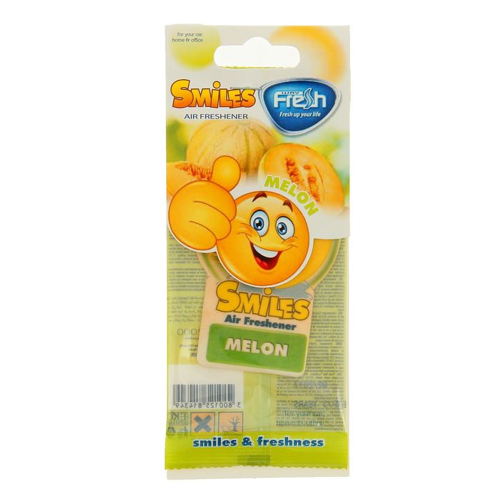 Ароматизатор "FRESH WAY", серия VICTORY Smile, дыня, бумажный