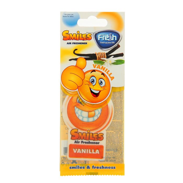 Ароматизатор "FRESH WAY",серия VICTORY Smile, ваниль, бумажный