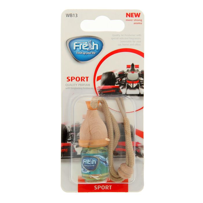 Ароматизатор "FRESH WAY", серия VICTORY WOOD, спорт, бутылочка в блистере, 5 мл