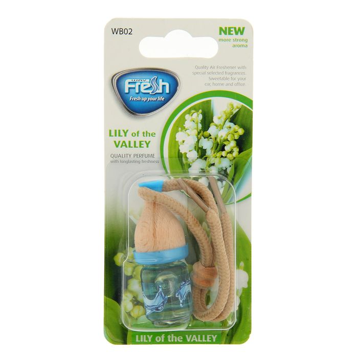 Ароматизатор "FRESH WAY", серия VICTORY WOOD, лилия, бутылочка в блистере, 5 мл