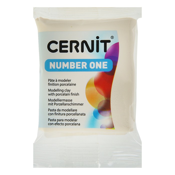 Полимерная глина запекаемая, Cernit Number One, 56 г, шампанское, №045