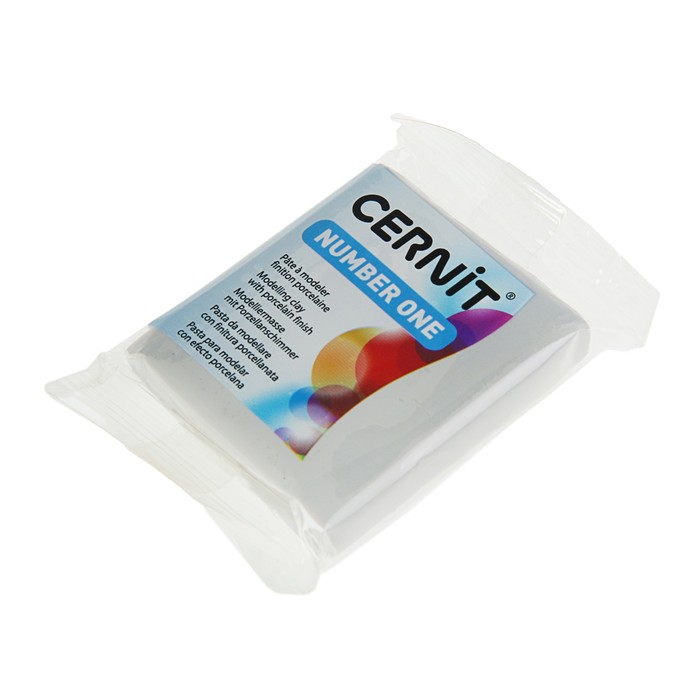 Полимерная глина запекаемая, Cernit Number One, 56 г, серая, №150