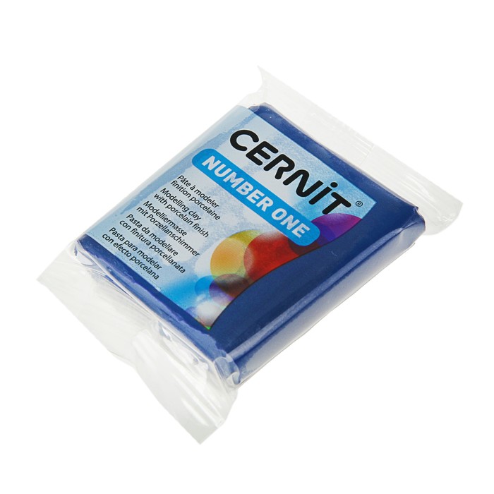 Полимерная глина запекаемая, Cernit Number One, 56 г, тёмно-синяя,№ 246
