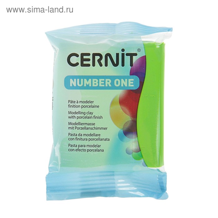 Купить Полимерная глина запекаемая, Cernit Number One, 56 г, светло-зелёная, №611 Полимерная глина запекаемая, Cernit Number One, 56 г, светло-зелёная, №611