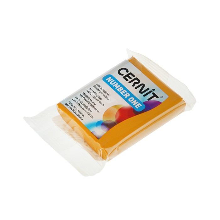 Полимерная глина запекаемая, Cernit Number One, 56 г, охра жёлтая, №746