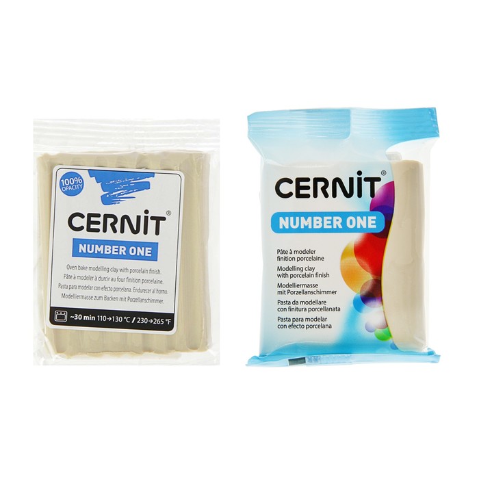 Полимерная глина запекаемая, Cernit Number One, 56 г, сахара, №747