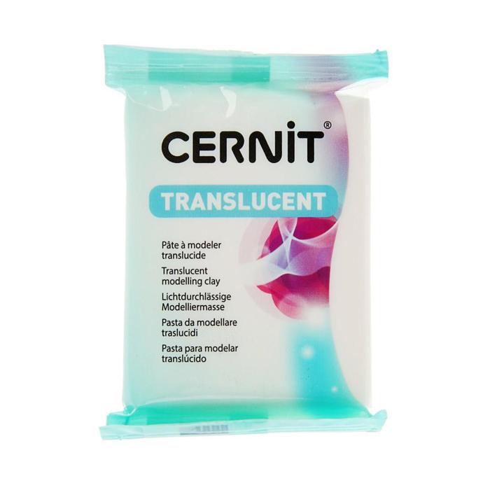 Полимерная глина запекаемая, Cernit Translucent, 56 г, прозрачно-белая. №005
