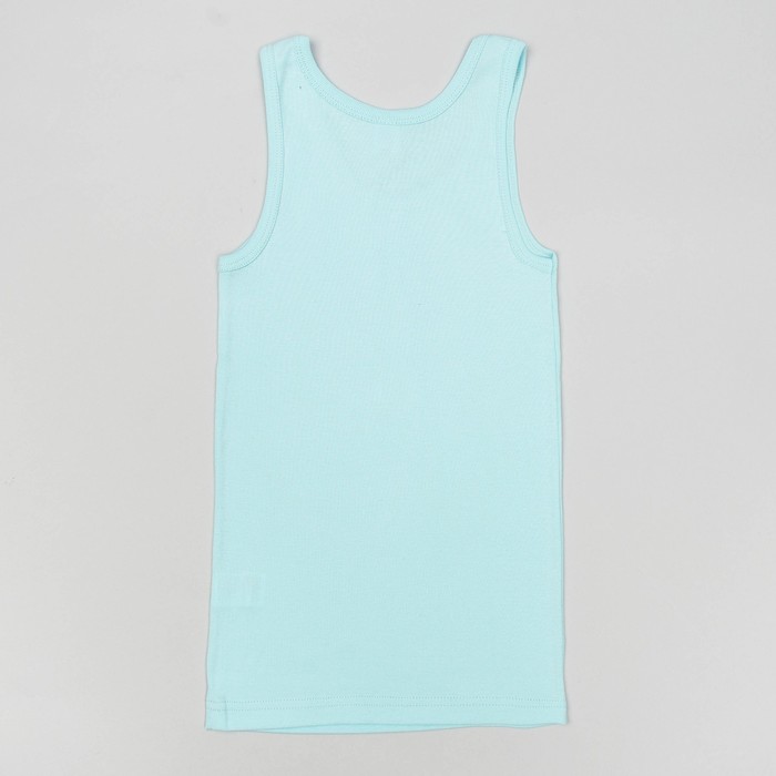 Майка для мальчика, рост 134 см, цвет светло-бирюзовый