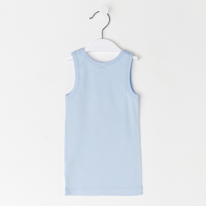 Майка для мальчика, рост 92 см, цвет голубой