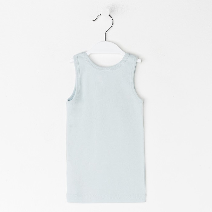 Майка для мальчика, рост 92 см, цвет светло-серый