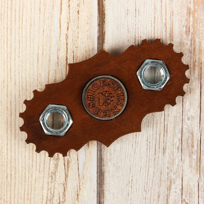 Спиннер "Стимпанк" темное дерево