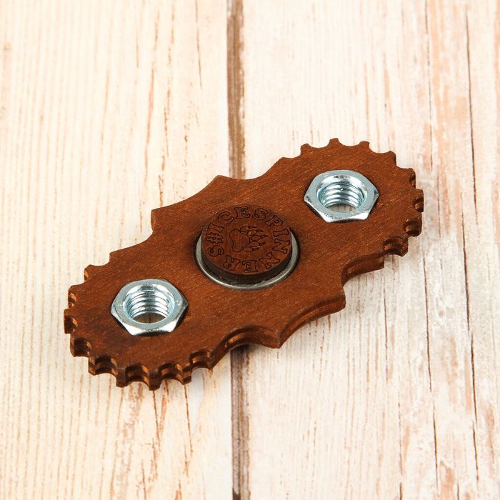 Спиннер "Стимпанк" темное дерево