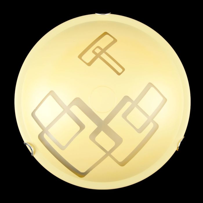 Светильник настенно-потолочный Дюна "Мелиса" 2 лампы E27 40Вт желтый