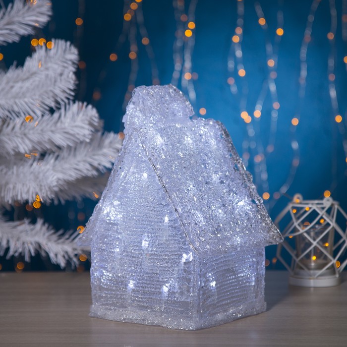 Фигура акрил. "Домик" 20х17х25 см, 40 LED, с конр. 8р.,220V