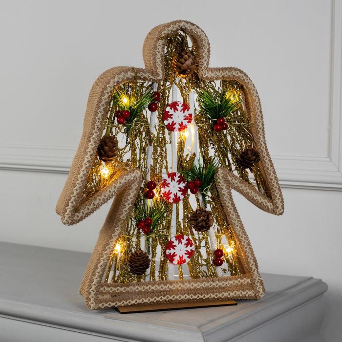 Фигура дерев "Ангел ветки" 30х5х38 см (3xAA не в компл.) 12 LED, ТЕПЛО-БЕЛЫЙ