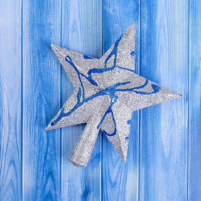 Наконечник "Звезда" синяя полоса 13*14 см