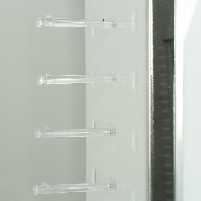 Стойка для очков вращающаяся, на 84 места, с зеркалом, с подсветкой, 25*25*175