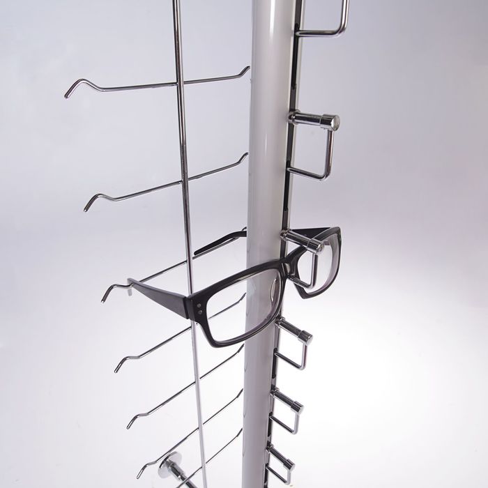 Стойка для очков настенная, на 14 мест, с защитным замком, 16*15*120