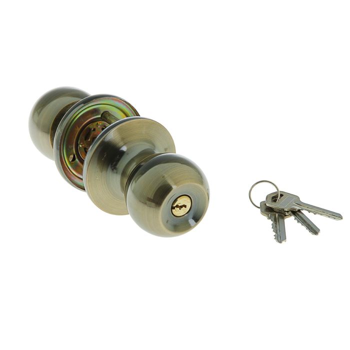 Защелка 1303, с ключом, цвет бронза