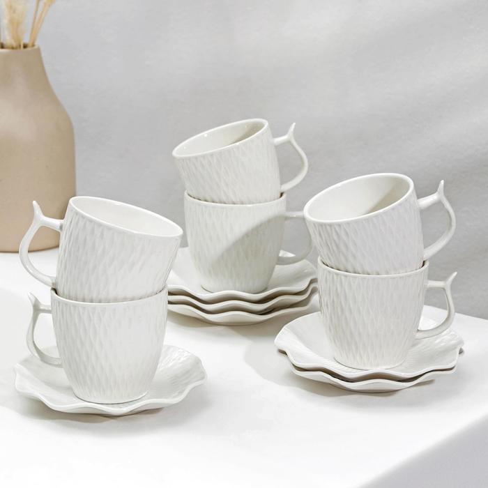 Сервиз чайный "Эталон", 12 предметов: 6 чашек 150 мл, 6 блюдец 12,5 см