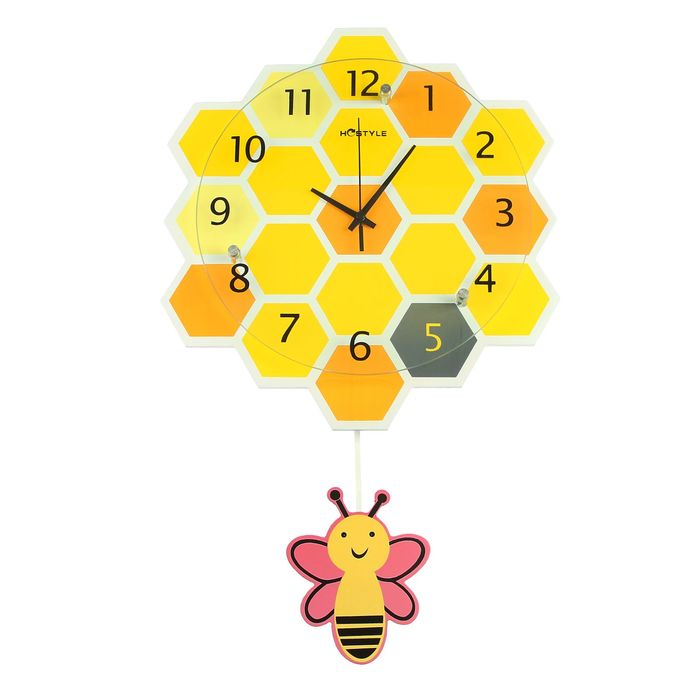 Часы настенные детские "Соты с пчелкой", циферблат d=29 см