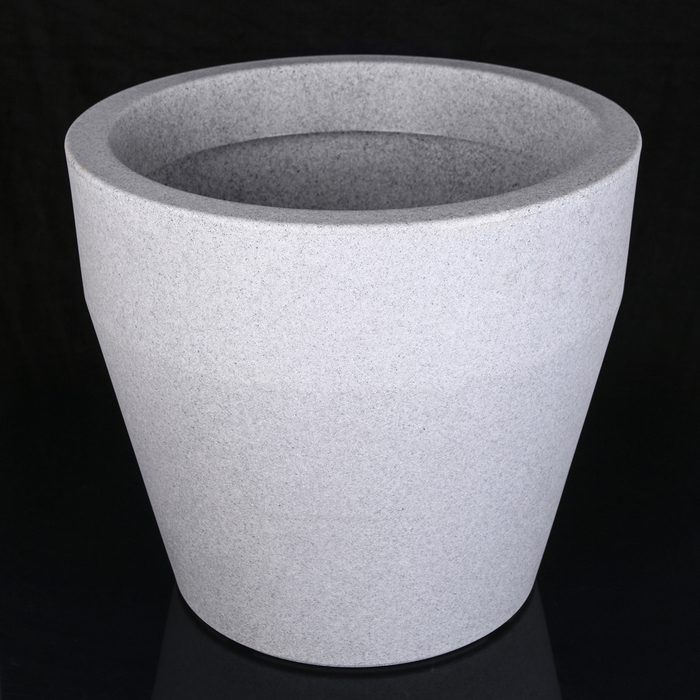 Ваза декоративная 90 л "Чаша", цвет белый гранит