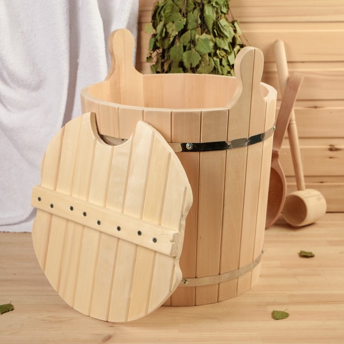 Запарник 25 л с крышкой, нержавеющий обод ПРОМО