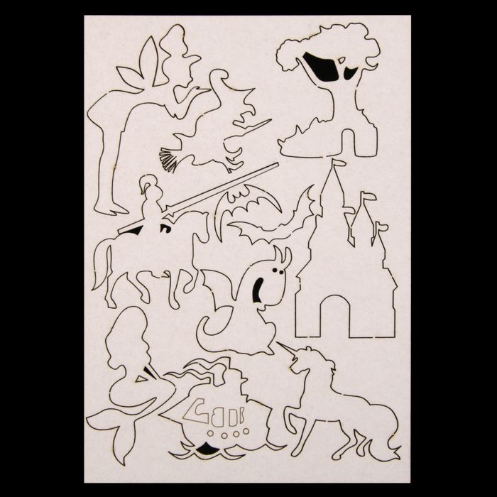 Чипборд картон "В сказке" 11,5х16,5 см (ЧПБ-101)