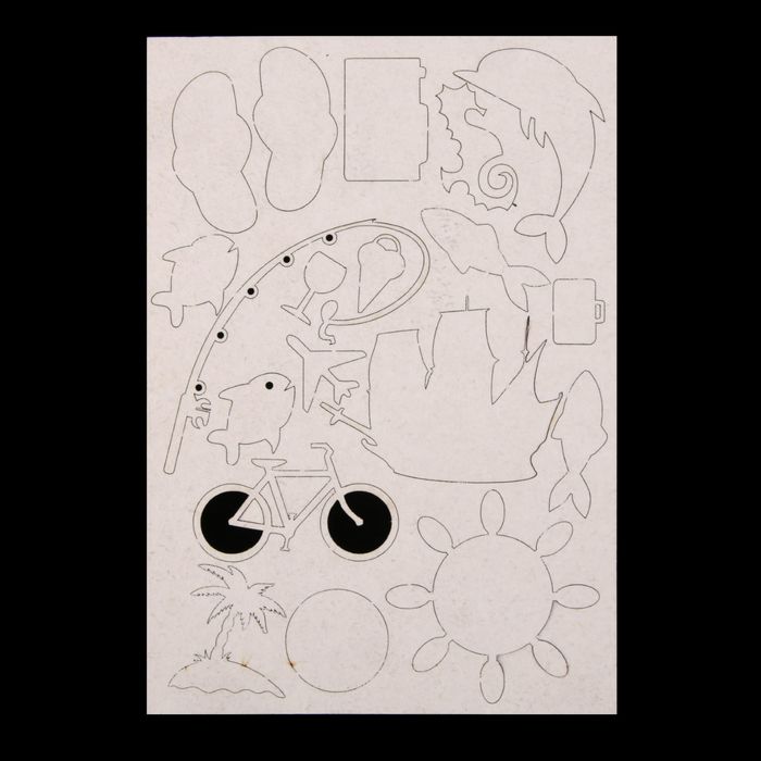 Чипборд картон "Путешествие" 11,5х16,5 см (ЧПБ-103)