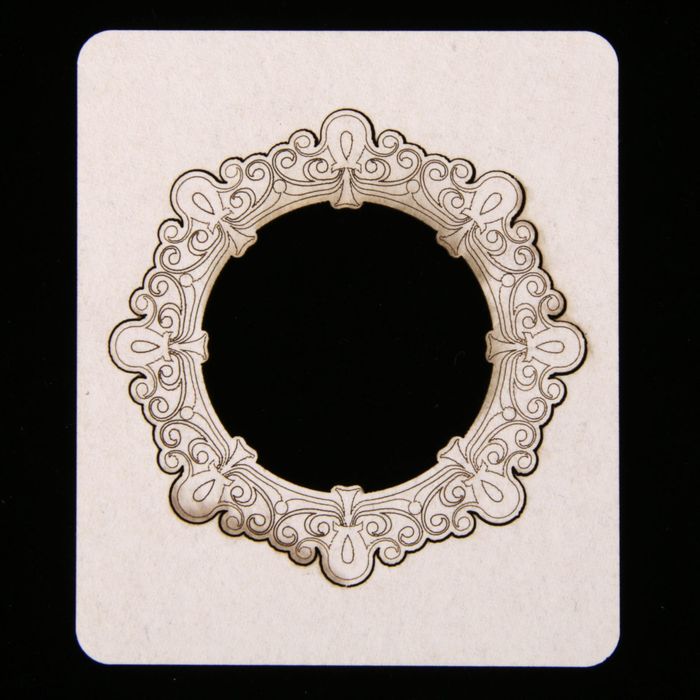 Чипборд картон "Рамочка" 7,7х9 см (ЧПБ-104)