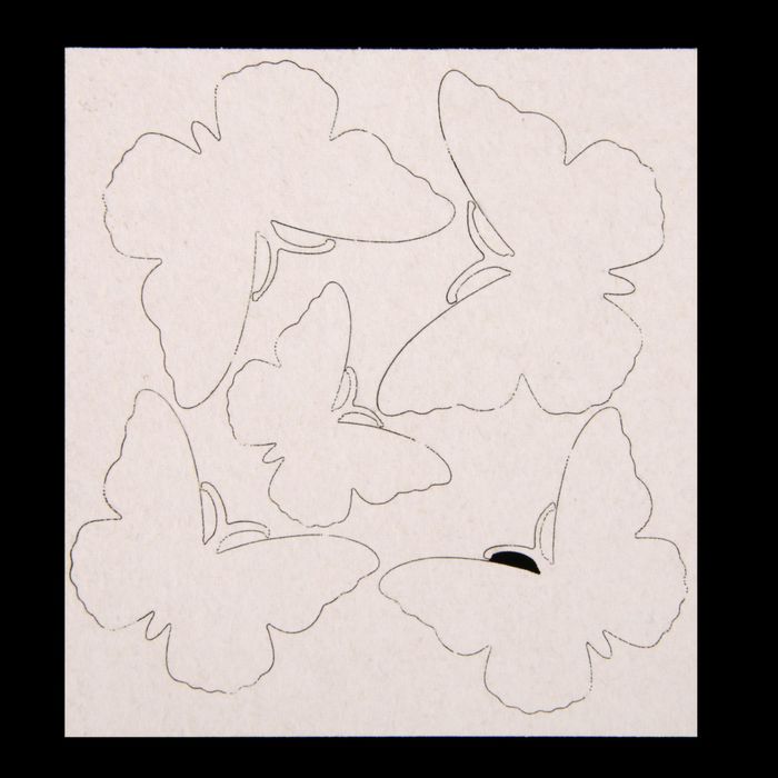 Чипборд картон "Бабочки" 9,5х10 см (ЧПБ-106)
