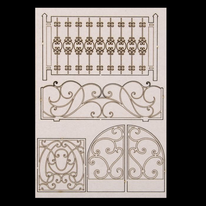 Чипборд картон "Ворота" 11,5х16,5 см (ЧПБ-107)