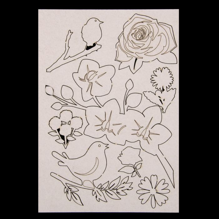 Чипборд картон "Весна" 11,5х16,5 см (ЧПБ-112)