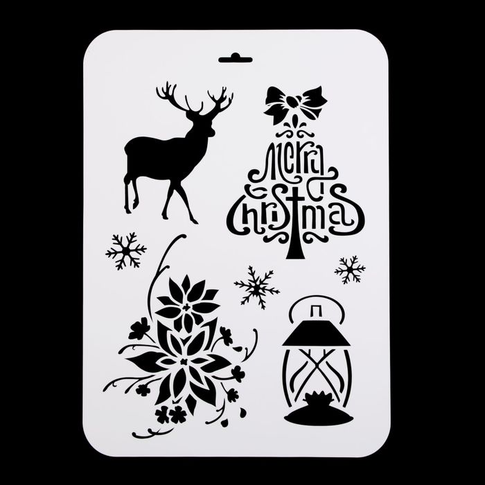 Трафарет пластик "Лесной фонарик" 22х31 см (НГП-16)