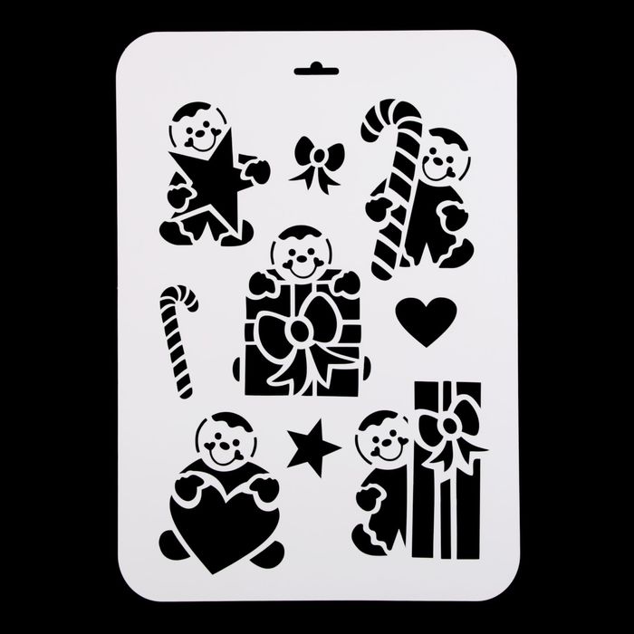 Трафарет пластик "Прянички" 22х31 см