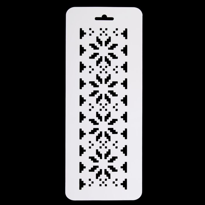 Трафарет пластик бордюрный "Скандинавская звезда" 10х25 см