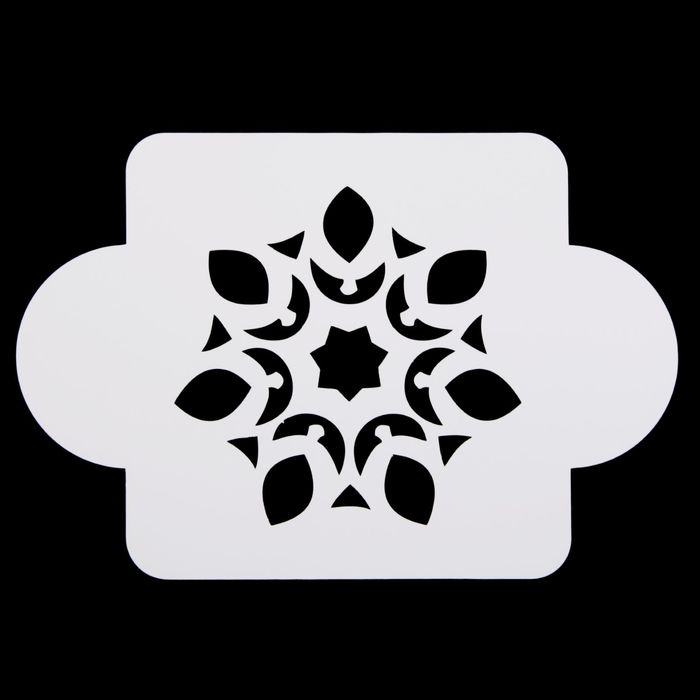 Трафарет пластик "Калейдоскоп" 10х10 см