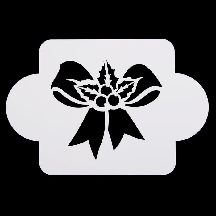 Трафарет пластик "Остролист" 10х10 см