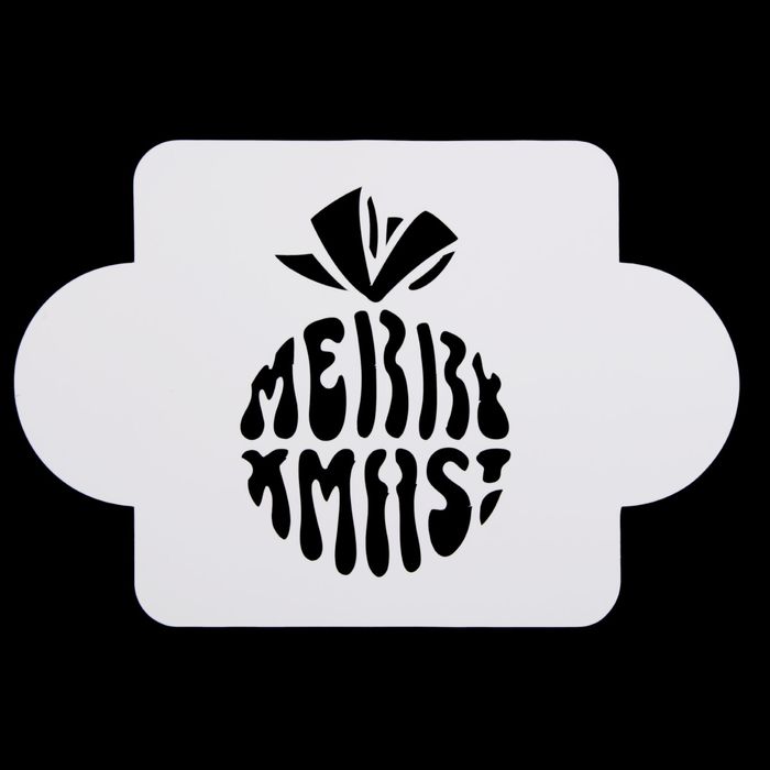 Трафарет пластик "Шарик с бантиком" 10х10 см