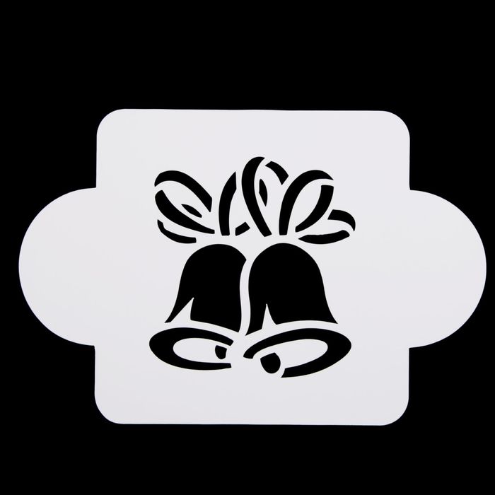 Трафарет пластик "Колокольчики" 10х10 см (МДНГ-12)