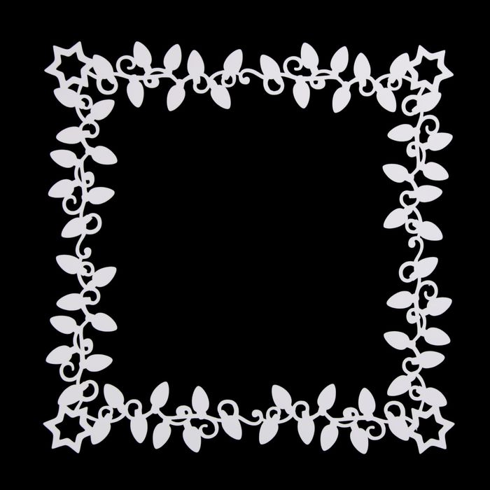 Трафарет пластик "Ягодная рамка" 15х15 см