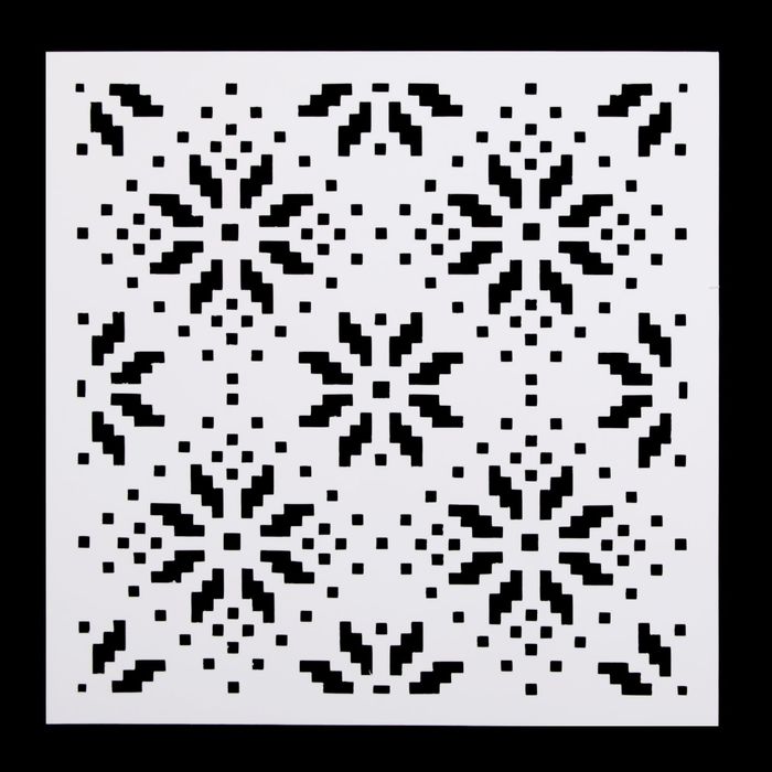 Трафарет пластик фоновый "Скандинавия" 15х15 см