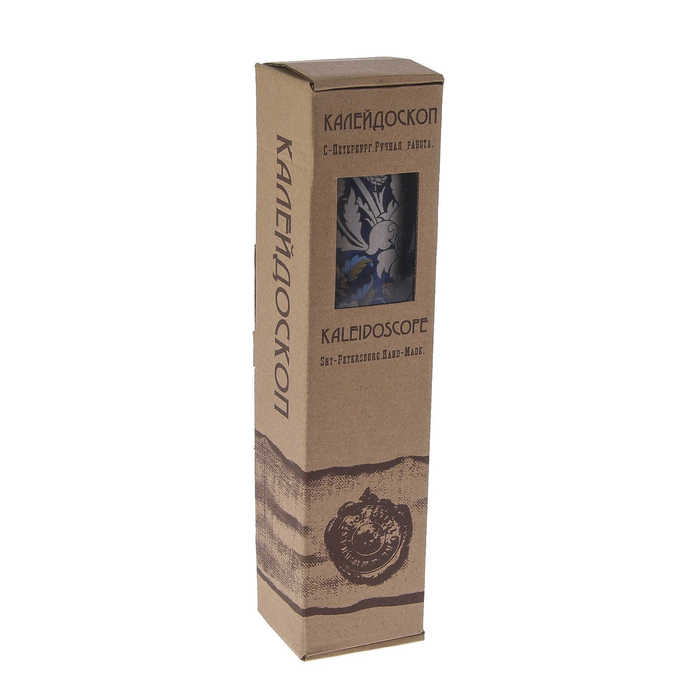 Калейдоскоп сувенирный "Орнаменты Морриса", синий