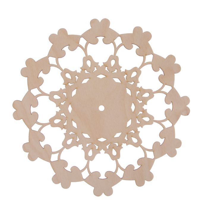 Основа для часов из фанеры "Циферблат" d=25 см (ЗДЧ-040)